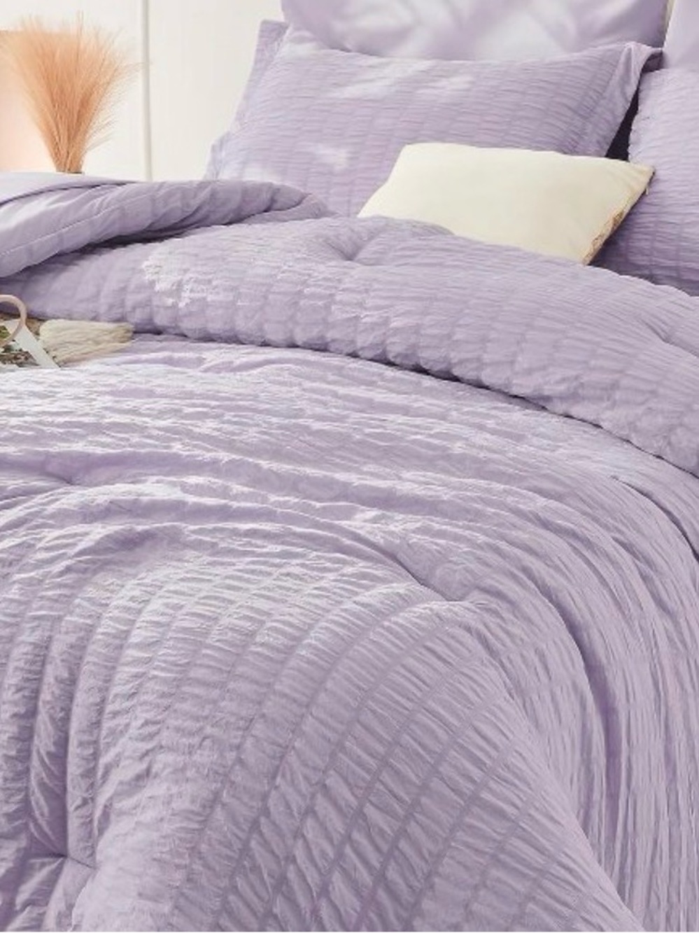 ⚓️ Seersucker Lavender ⚓️ Room Essentials Full/Queen Comforter